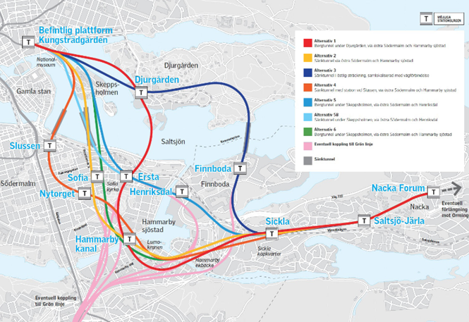 Nacka extension study map